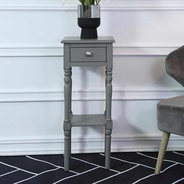 Highland Dunes Folger 1 Drawer Sofa Side Table for Living Room